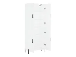 Aparador alto madera contrachapada blanco 69,5x34x180 cm ES61092