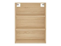 Aparador alto madera contrachapada color roble 69,5x34x180 cm