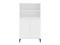 Aparador alto madera contrachapada blanco 60x36x110 cm ES74150