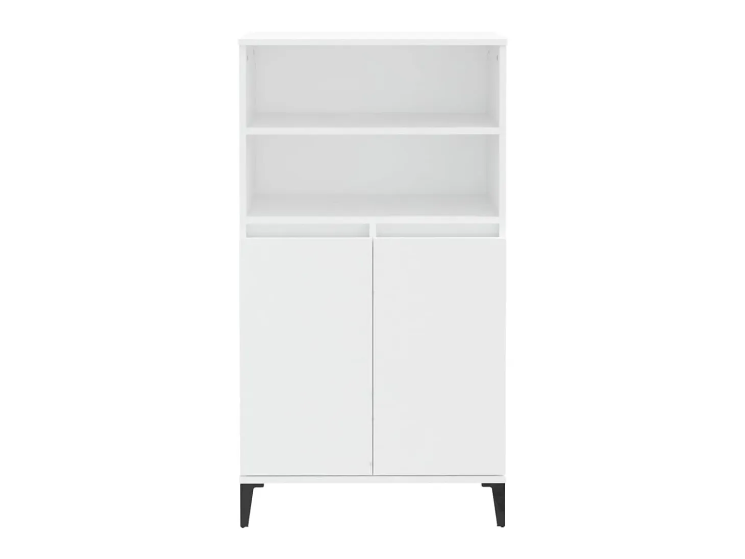 Aparador alto madera contrachapada blanco 60x36x110 cm ES74150