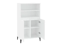 Aparador alto madera contrachapada blanco 60x36x110 cm ES74150