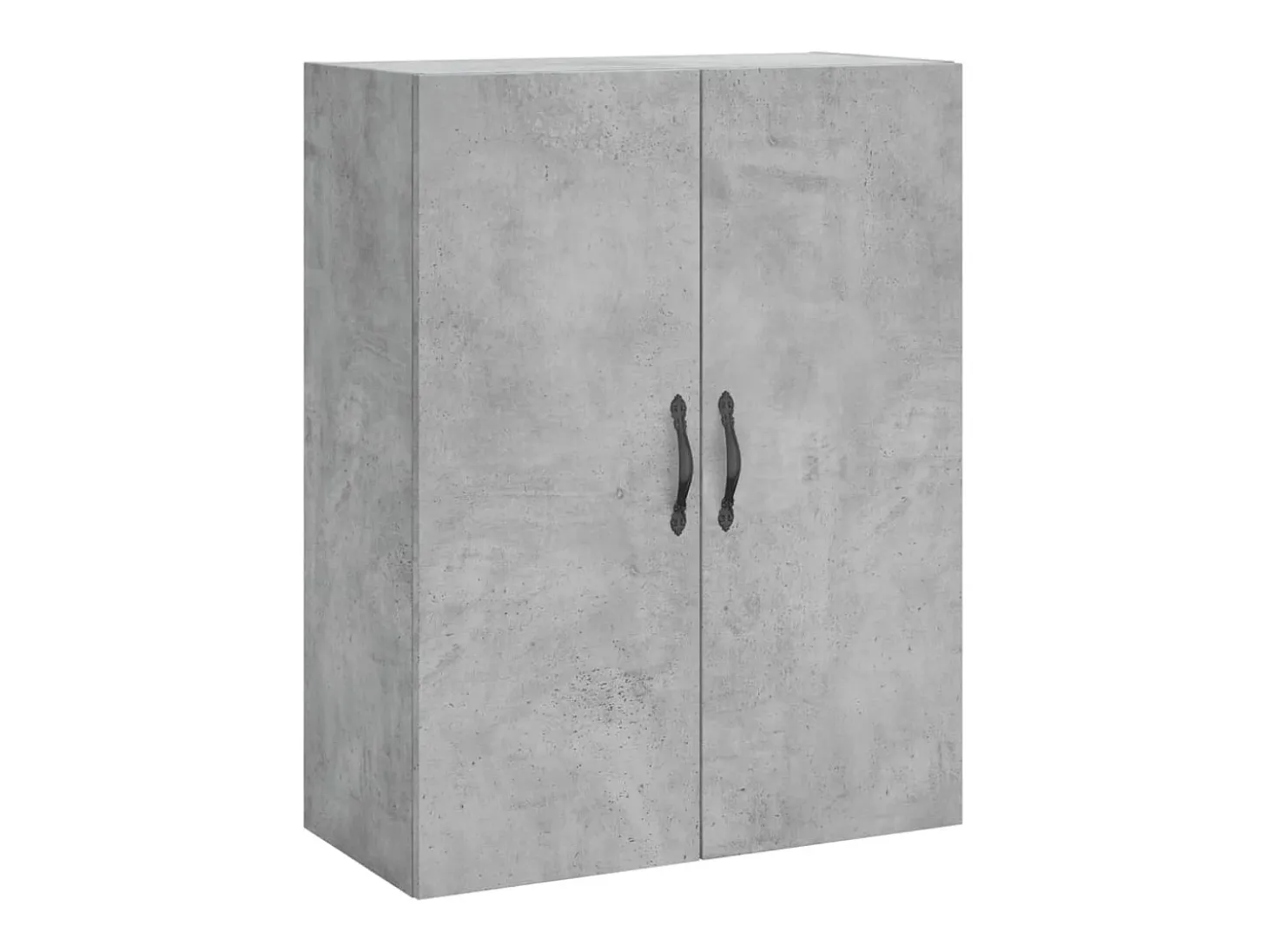 Aparador alto madera contrachapada gris hormigón 69,5x34x180 cm