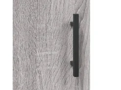 Aparador alto madera contrachapada gris sonoma 69,5x34x180 cm