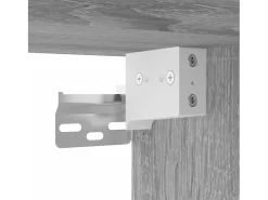 Aparador alto madera contrachapada gris Sonoma 34,5x34x180 cm