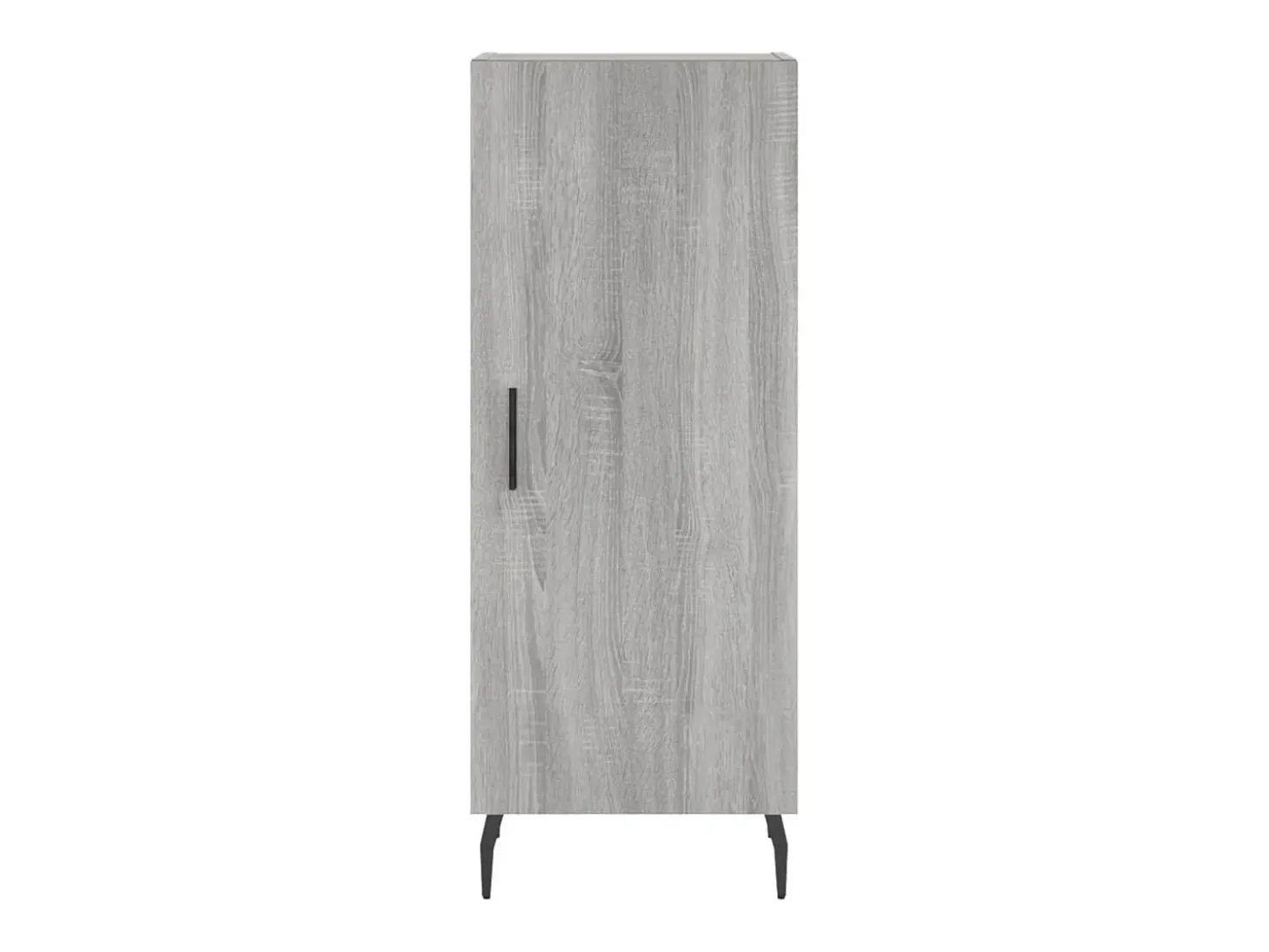 Aparador alto madera contrachapada gris Sonoma 34,5x34x180 cm