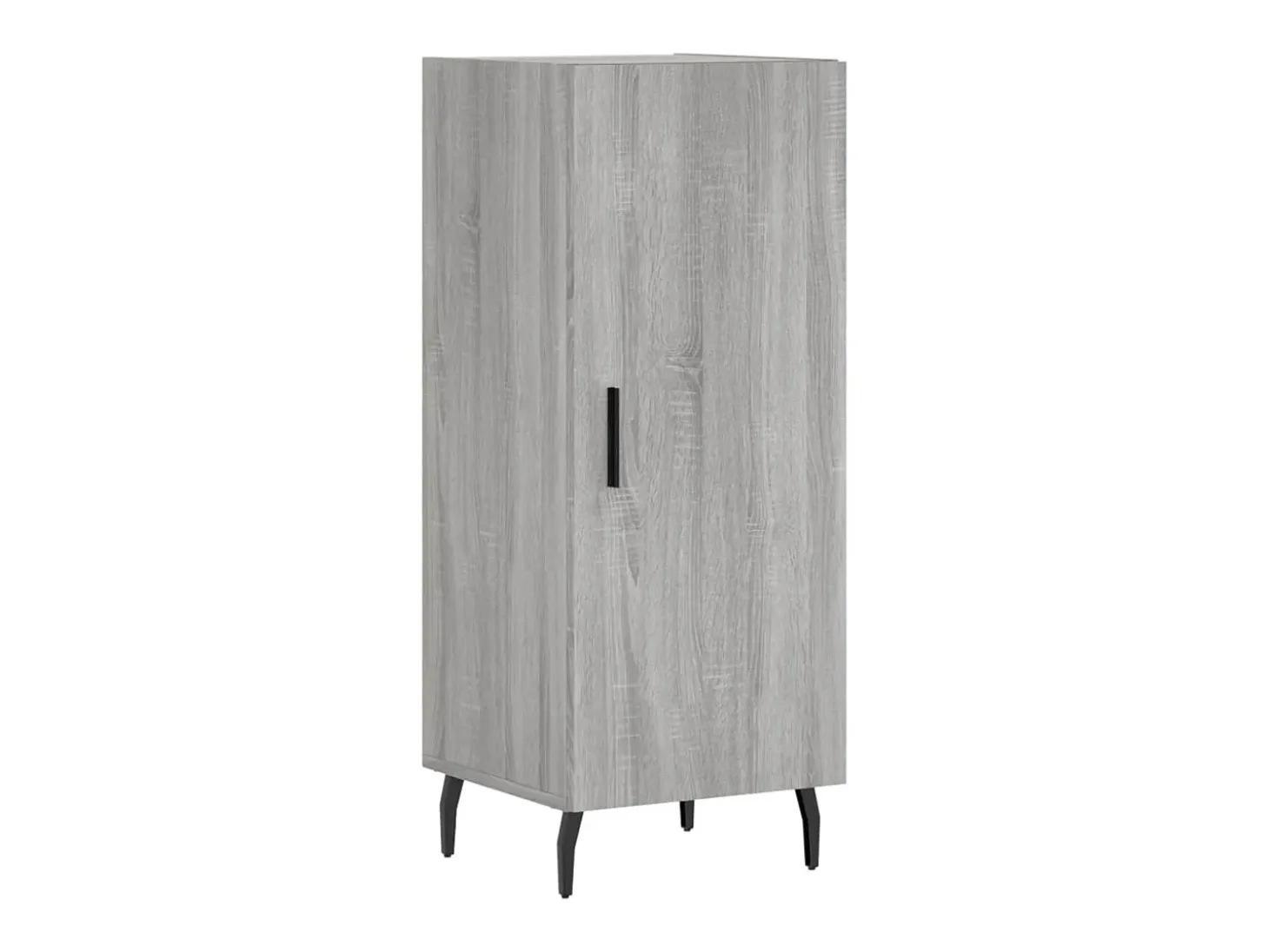 Aparador alto madera contrachapada gris Sonoma 34,5x34x180 cm ES45162
