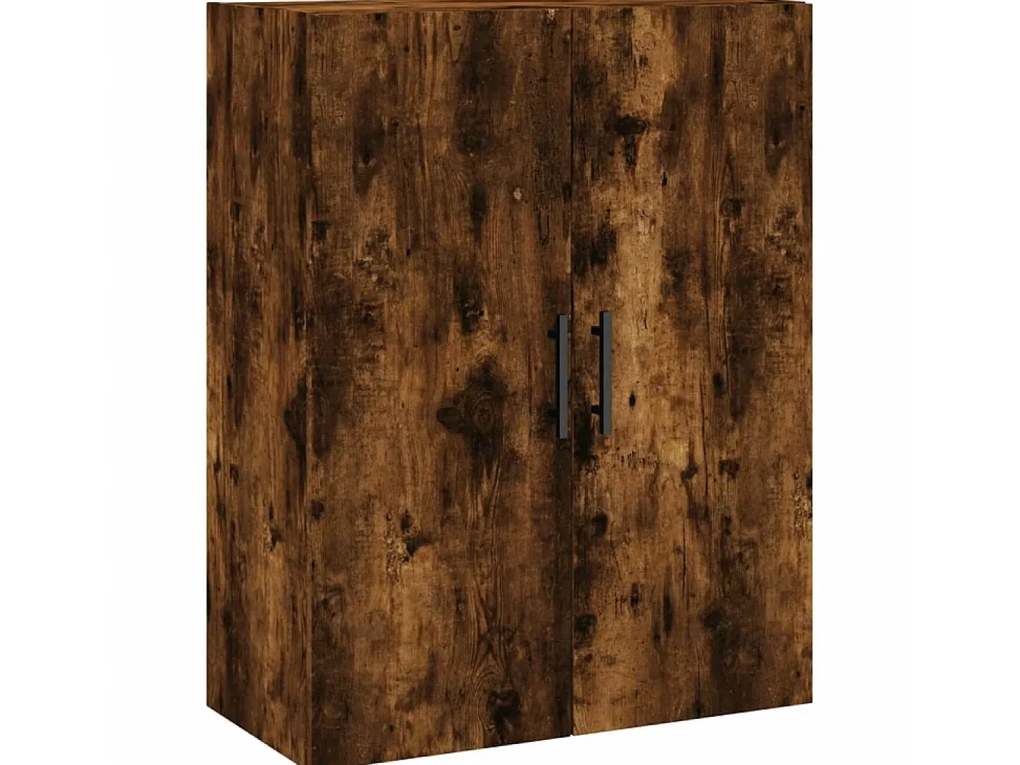 Aparador alto madera contrachapada roble ahumado 69,5x34x180 cm ES43653