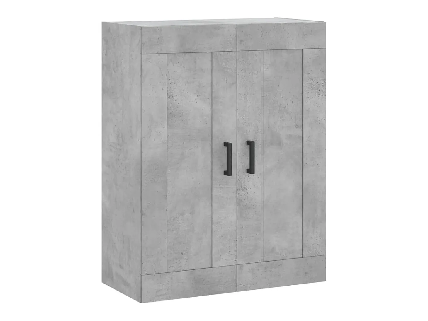 Aparador alto madera contrachapada gris hormigón 69,5x34x180 cm ES56814