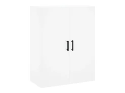 Aparador alto madera contrachapada blanco 69,5x34x180 cm ES37396