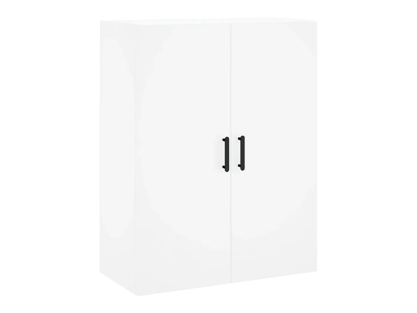 Aparador alto madera contrachapada blanco 69,5x34x180 cm ES37396