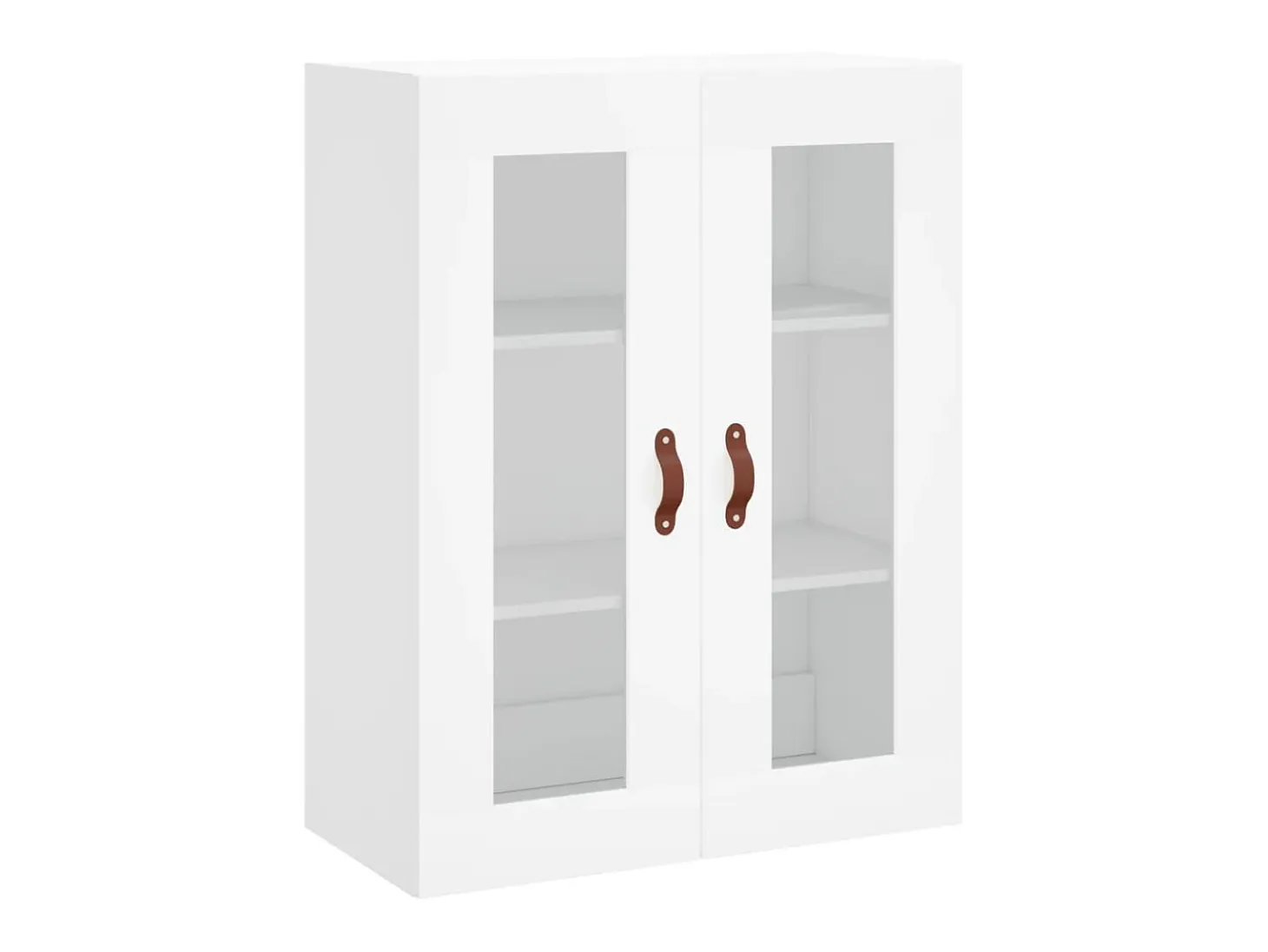 Aparador alto madera contrachapada blanco 69,5x34x180 cm ES54962