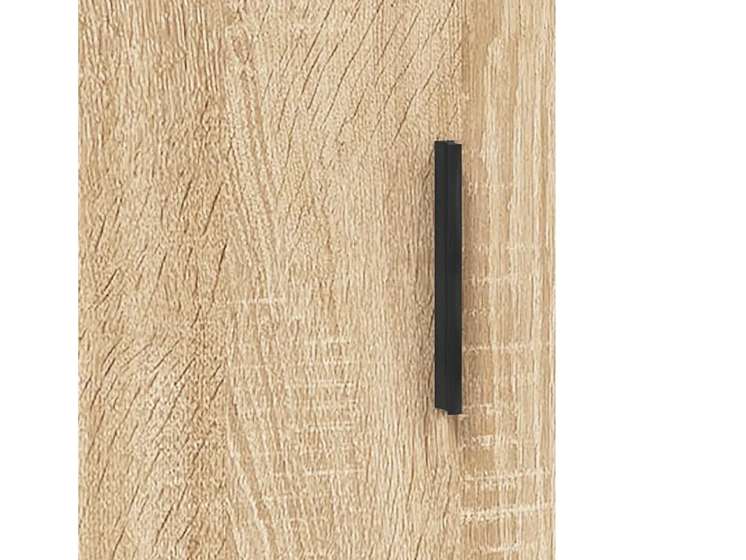 Aparador alto madera contrachapada color roble 69,5x34x180 cm