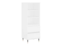 Aparador alto madera contrachapada blanco 40x36x110 cm ES75455
