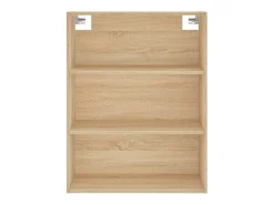 Aparador alto madera contrachapada color roble 69,5x34x180 cm