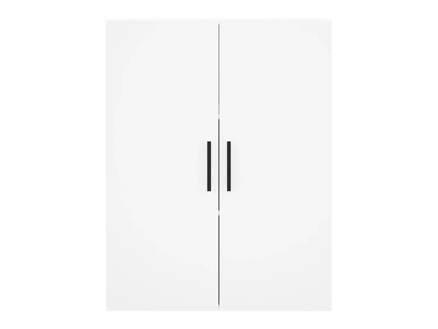 Aparador alto madera contrachapada blanco 69,5x34x180 cm