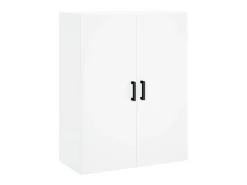 Aparador alto madera contrachapada blanco 69,5x34x180 cm ES78150
