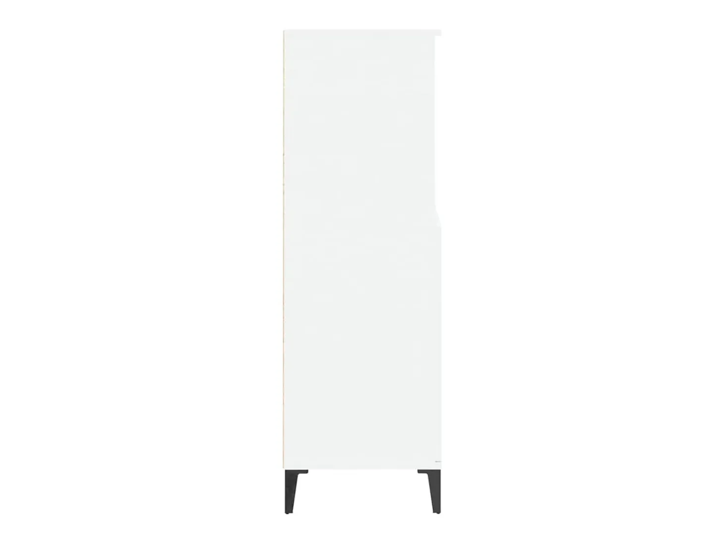 Aparador alto madera contrachapada blanco 60x36x110 cm
