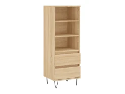 Aparador alto madera contrachapada roble Sonoma 40x36x110 cm ES25613