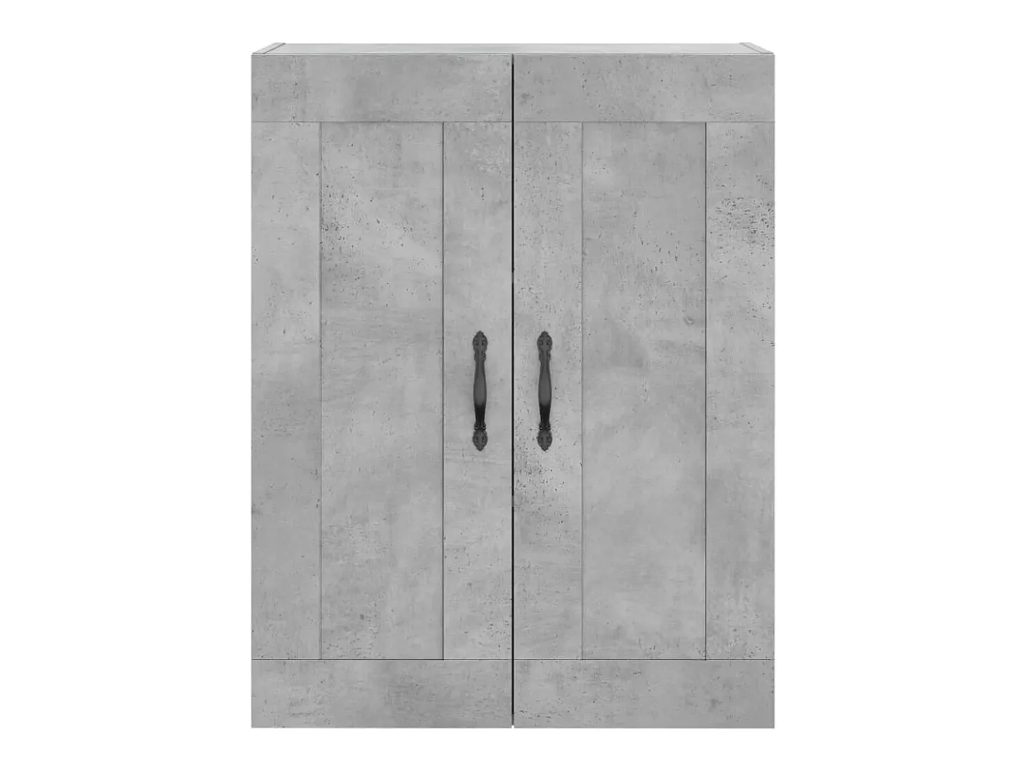 Aparador alto madera contrachapada gris hormigón 69,5x34x180 cm