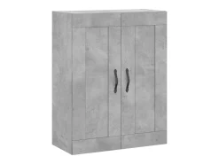 Aparador alto madera contrachapada gris hormigón 69,5x34x180 cm