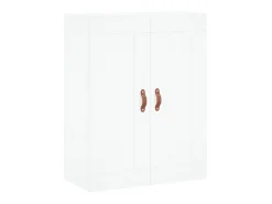 Aparador alto madera contrachapada blanco 69,5x34x180 cm ES80404
