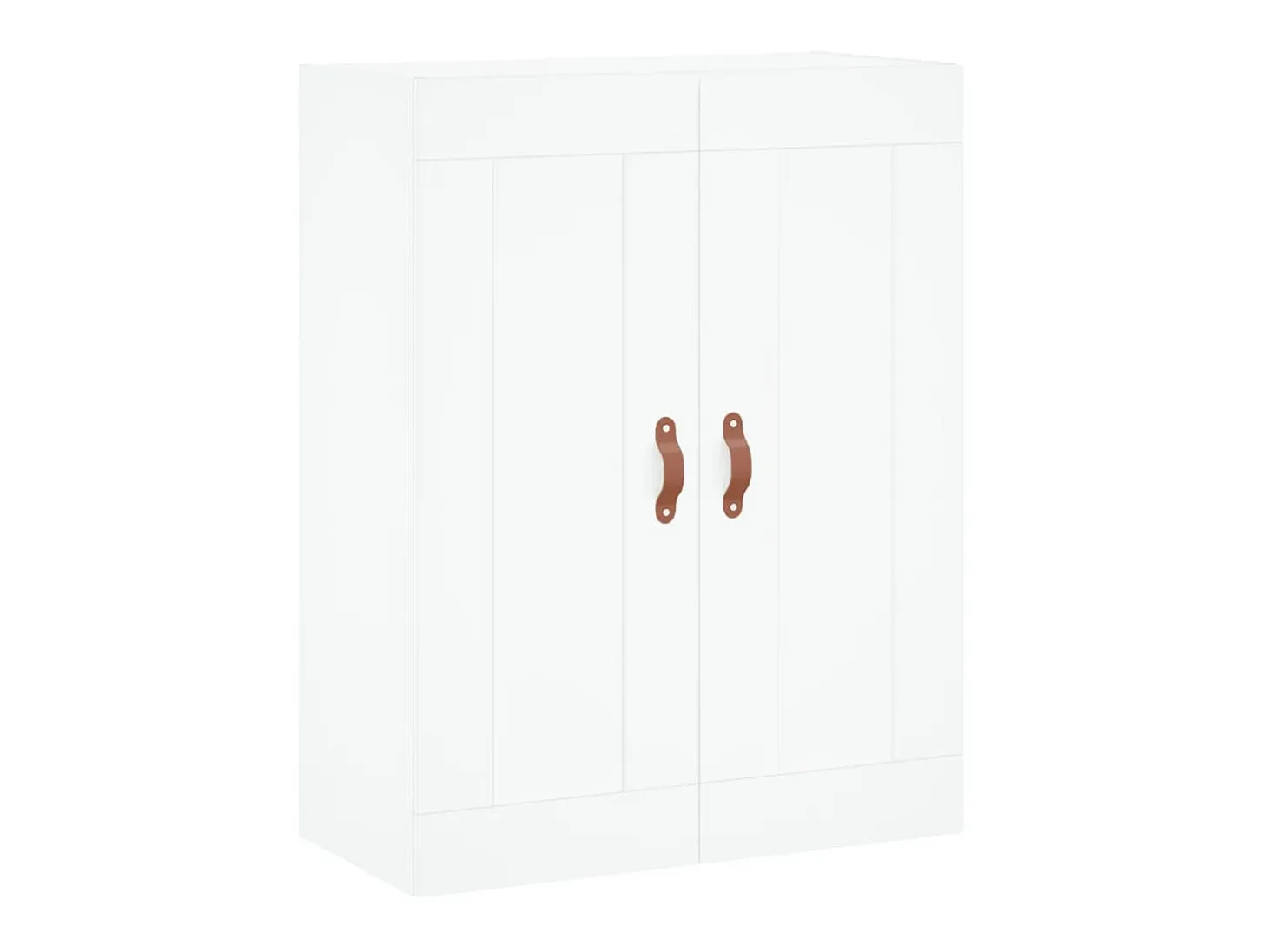 Aparador alto madera contrachapada blanco 69,5x34x180 cm ES80404