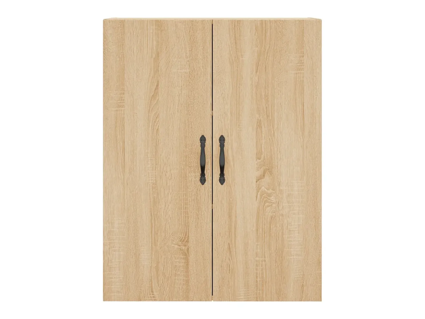 Aparador alto madera contrachapada color roble 69,5x34x180 cm