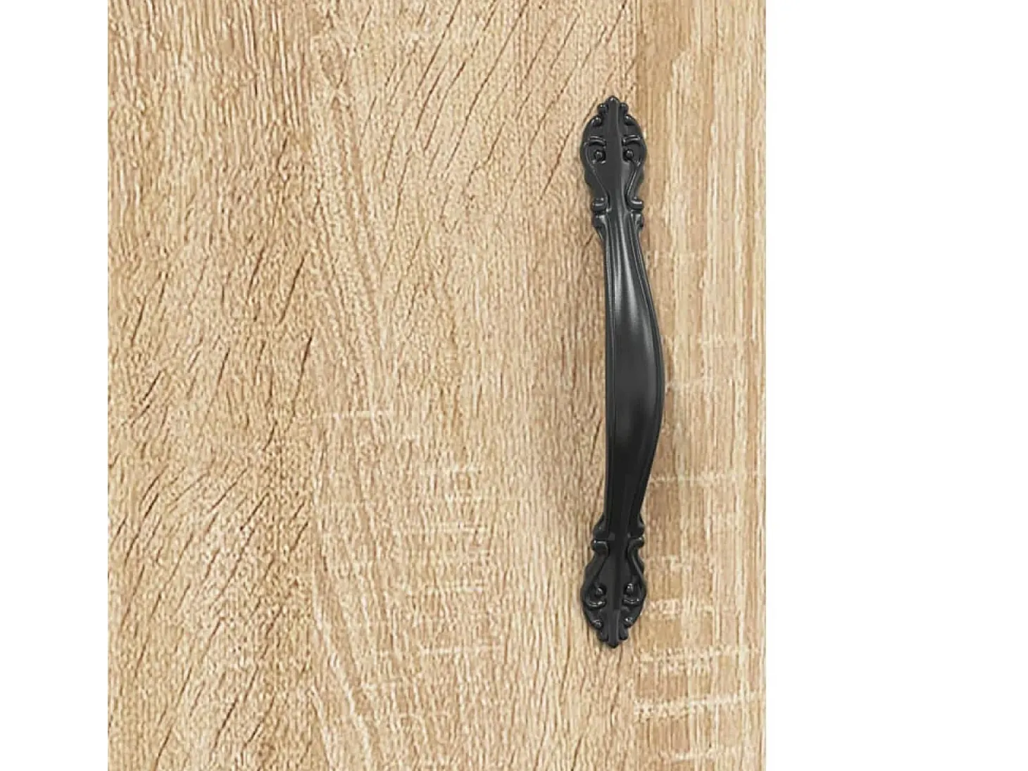 Aparador alto madera contrachapada color roble 69,5x34x180 cm