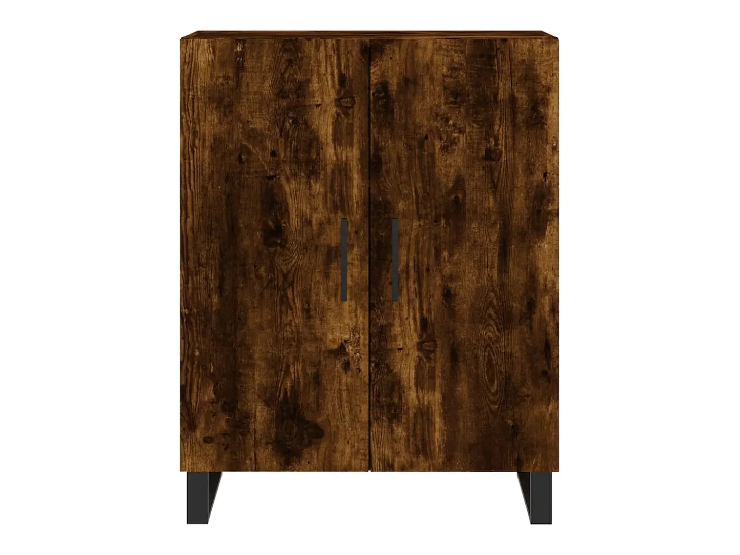 Aparador alto madera contrachapada roble ahumado 69,5x34x180 cm