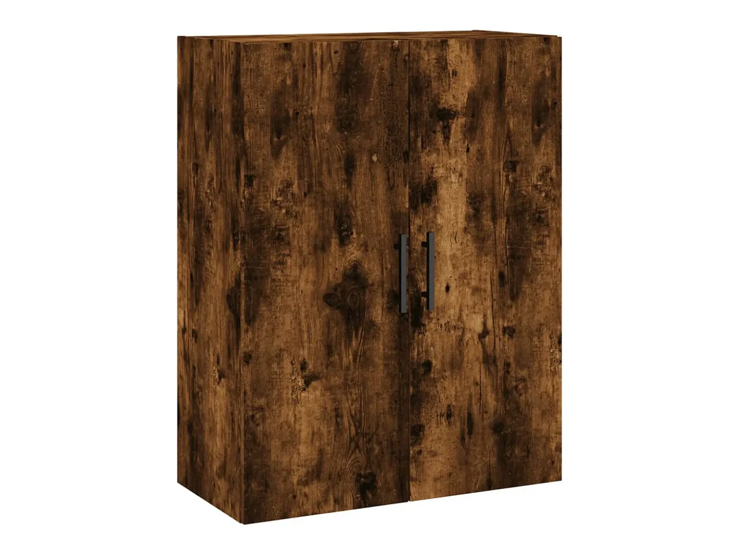 Aparador alto madera contrachapada roble ahumado 69,5x34x180 cm