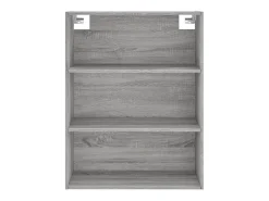 Aparador alto madera contrachapada gris sonoma 69,5x34x180 cm