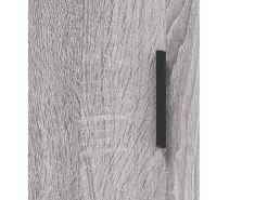 Aparador alto madera contrachapada gris sonoma 69,5x34x180 cm