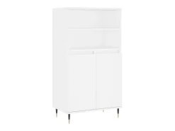 Aparador alto madera contrachapada blanco 60x36x110 cm