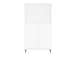 Aparador alto madera contrachapada blanco 60x36x110 cm
