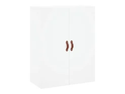 Aparador alto madera contrachapada blanco 69,5x34x180 cm ES80075