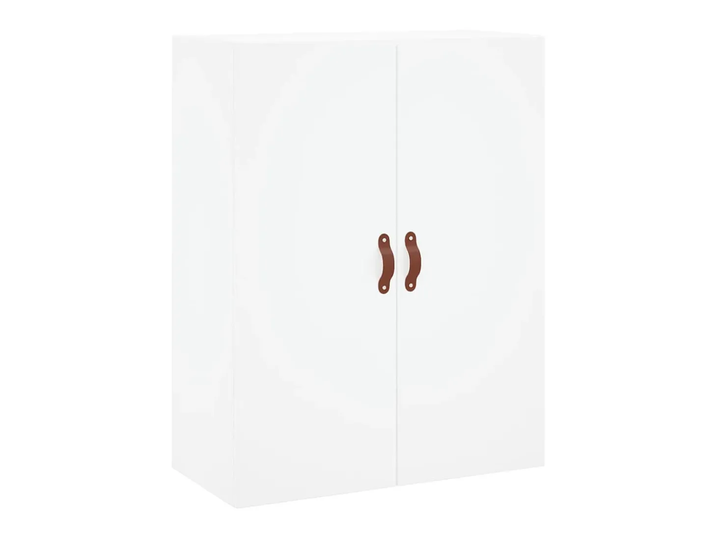 Aparador alto madera contrachapada blanco 69,5x34x180 cm ES80075