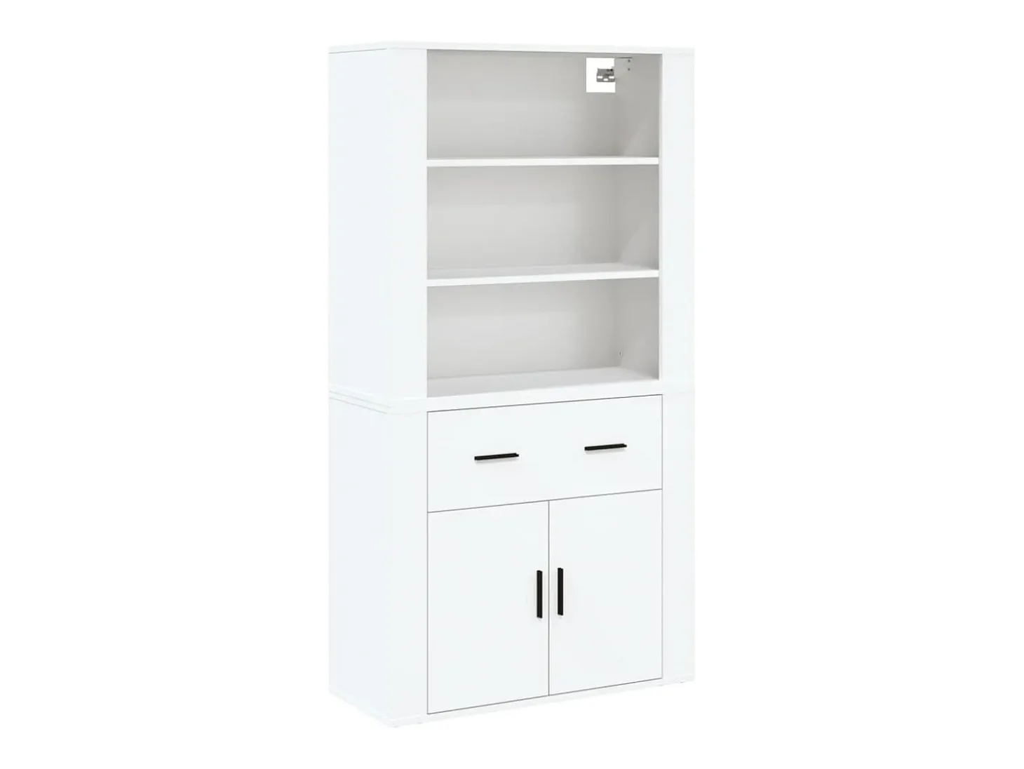 Aparador alto madera contrachapada blanco