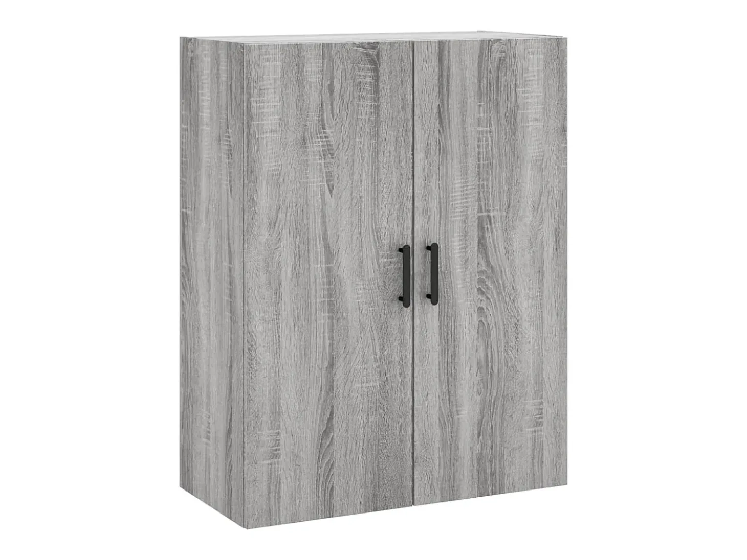 Aparador alto madera contrachapada gris sonoma 69,5x34x180 cm ES54491