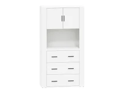 Aparador alto madera contrachapada blanco