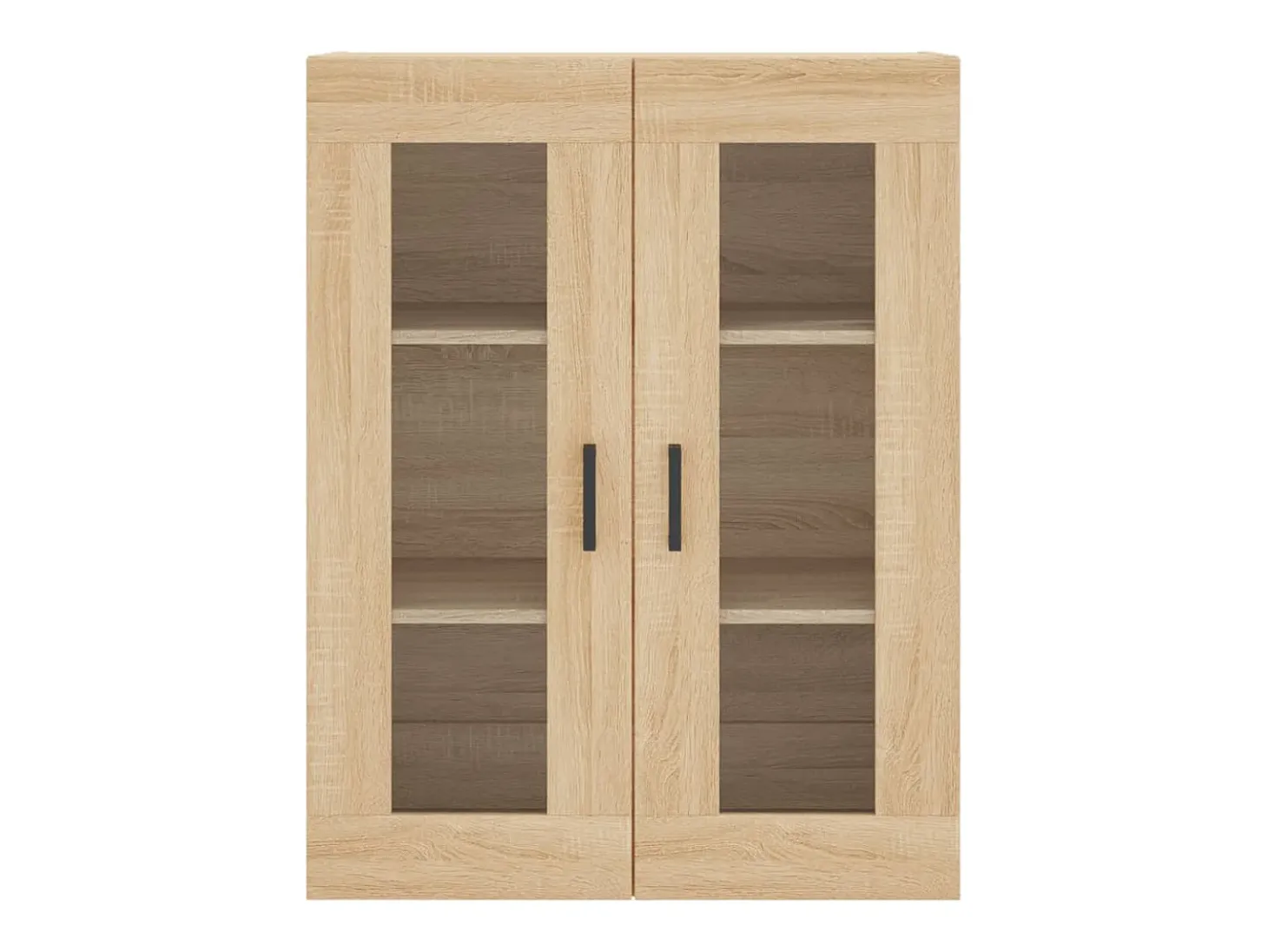 Aparador alto madera contrachapada color roble 69,5x34x180 cm