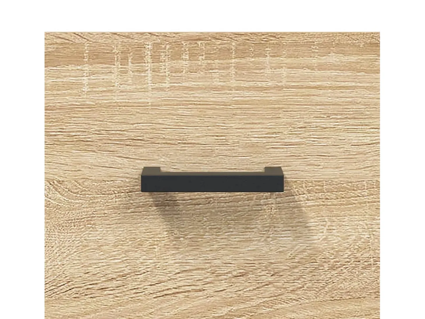 Aparador alto madera contrachapada color roble 69,5x34x180 cm