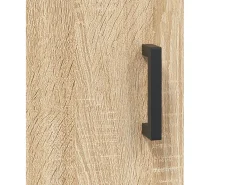 Aparador alto madera contrachapada color roble 69,5x34x180 cm