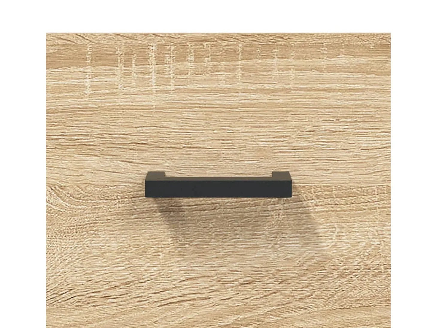 Aparador alto madera contrachapada color roble 69,5x34x180 cm