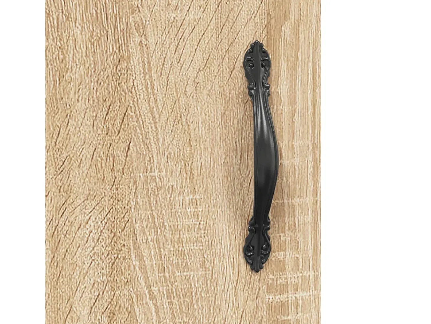 Aparador alto madera contrachapada color roble 69,5x34x180 cm