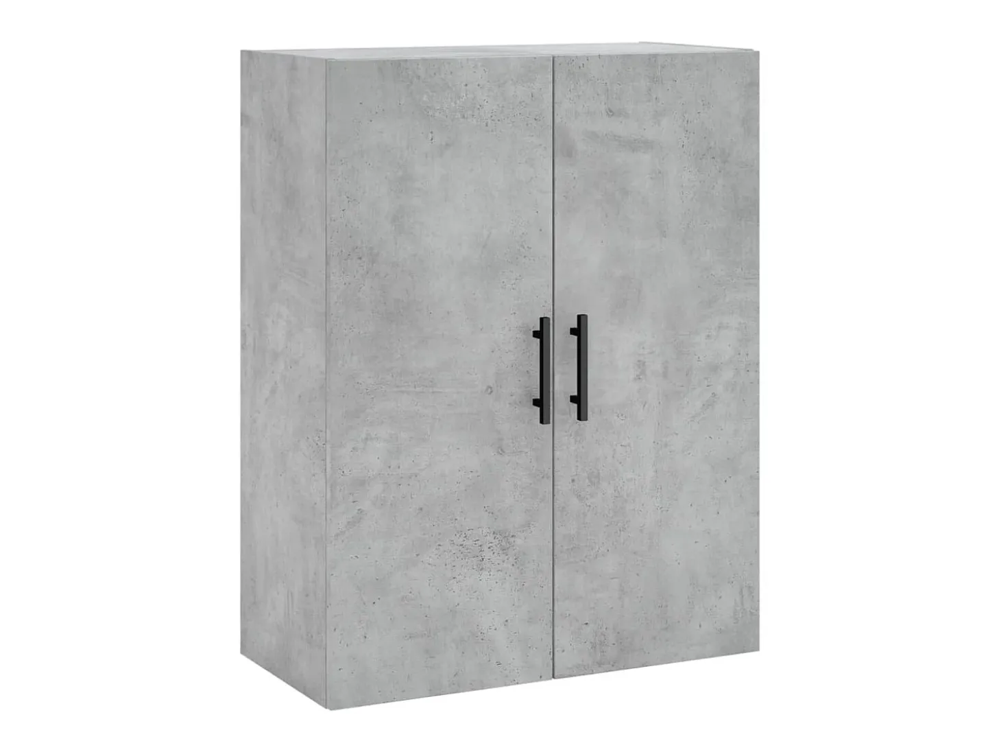 Aparador alto madera contrachapada gris hormigón 69,5x34x180 cm ES16615