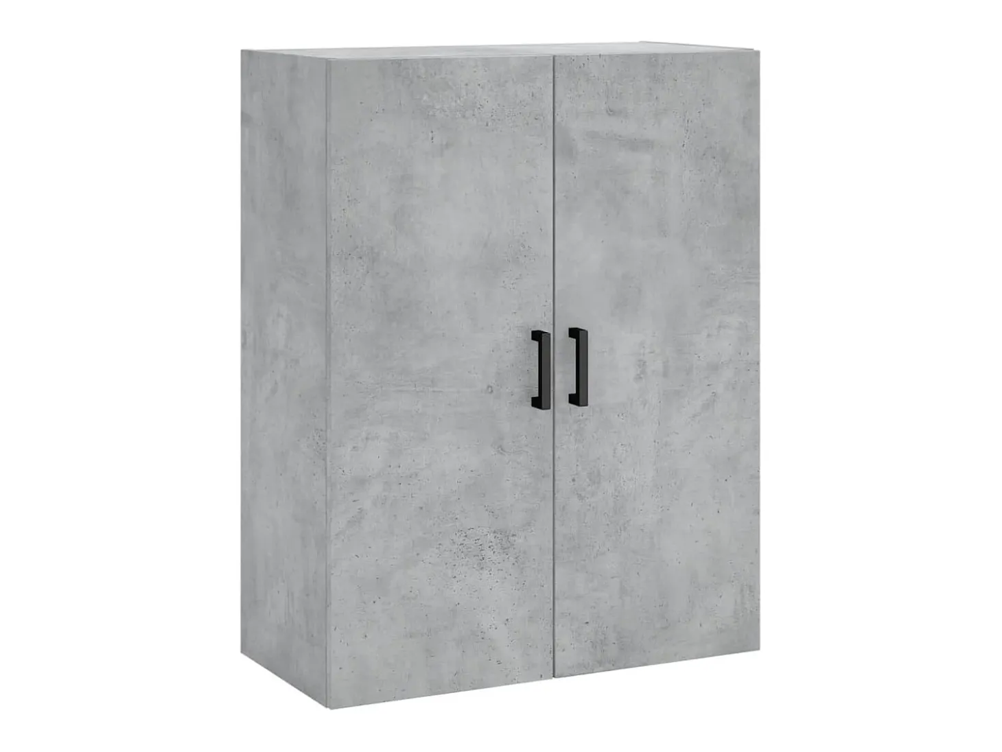 Aparador alto madera contrachapada gris hormigón 69,5x34x180 cm ES25668