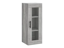 Aparador alto madera contrachapada gris Sonoma 34,5x34x180 cm ES37447