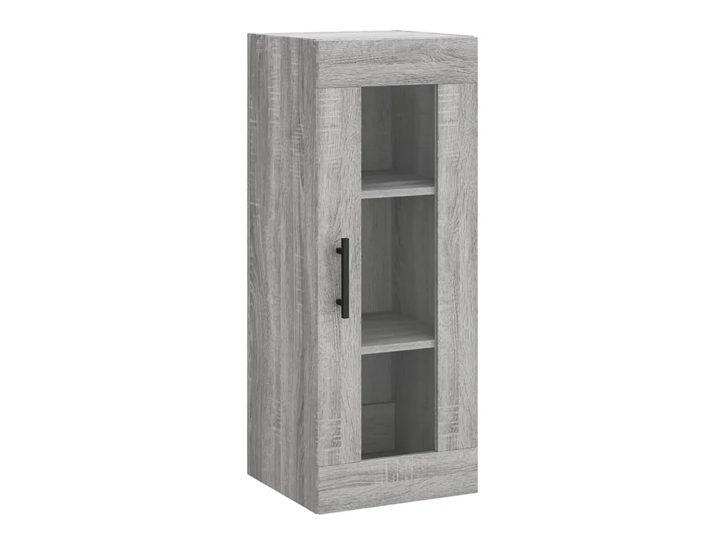 Aparador alto madera contrachapada gris Sonoma 34,5x34x180 cm ES37447