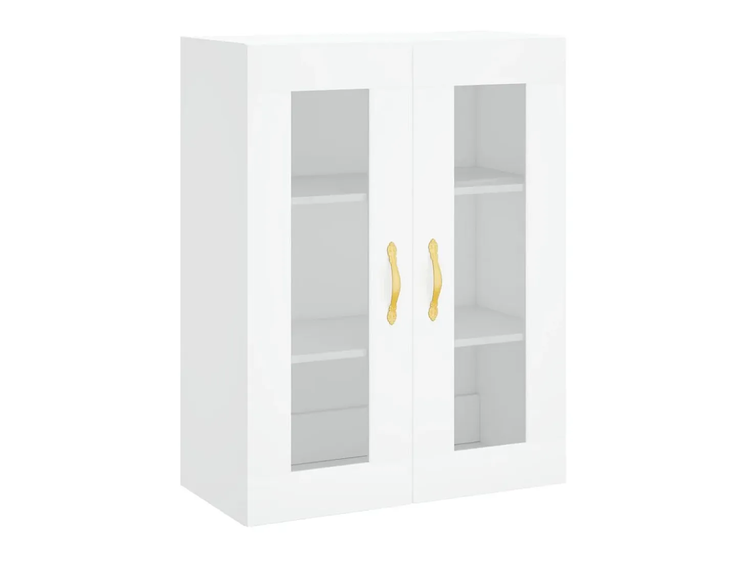 Aparador alto madera contrachapada blanco 69,5x34x180 cm ES46837