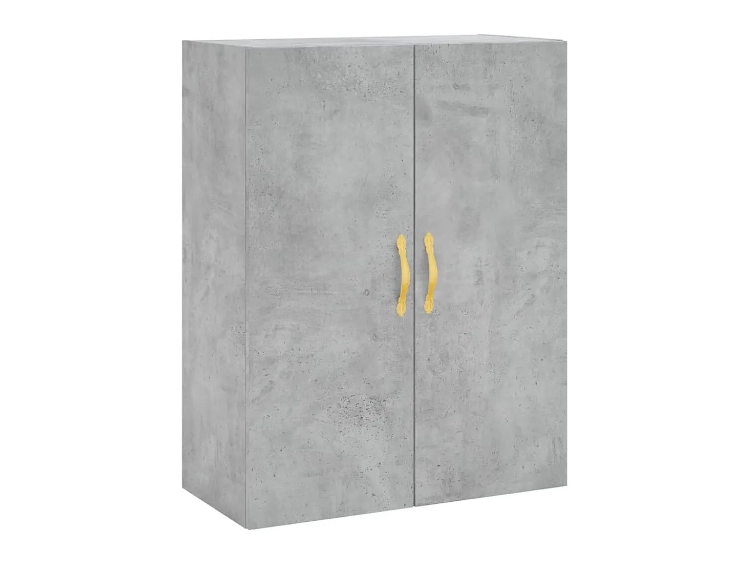 Aparador alto madera contrachapada gris hormigón 69,5x34x180 cm ES71247
